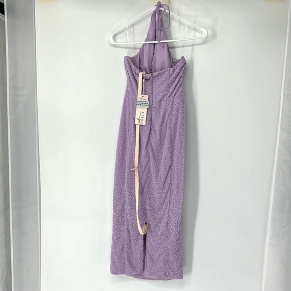 Oh Polly NWT beaded midi dress women’s size 6 - Picture 4 of 8